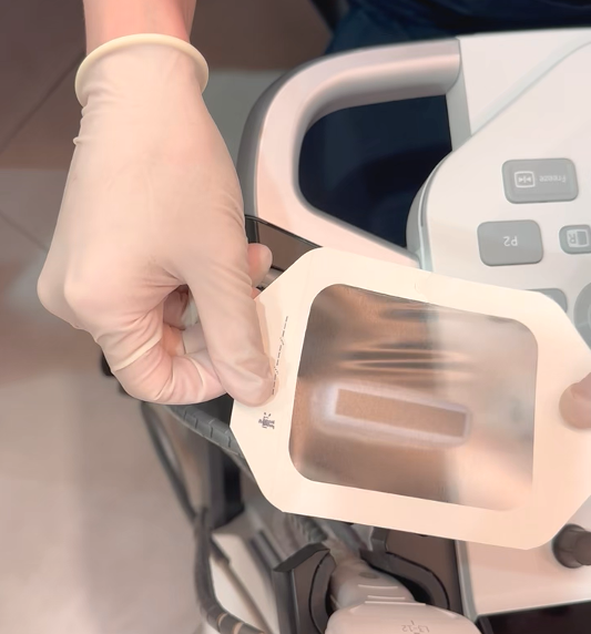 초음파 프로브 커버 / 3M Tegaderm 테가덤 필름 부착법