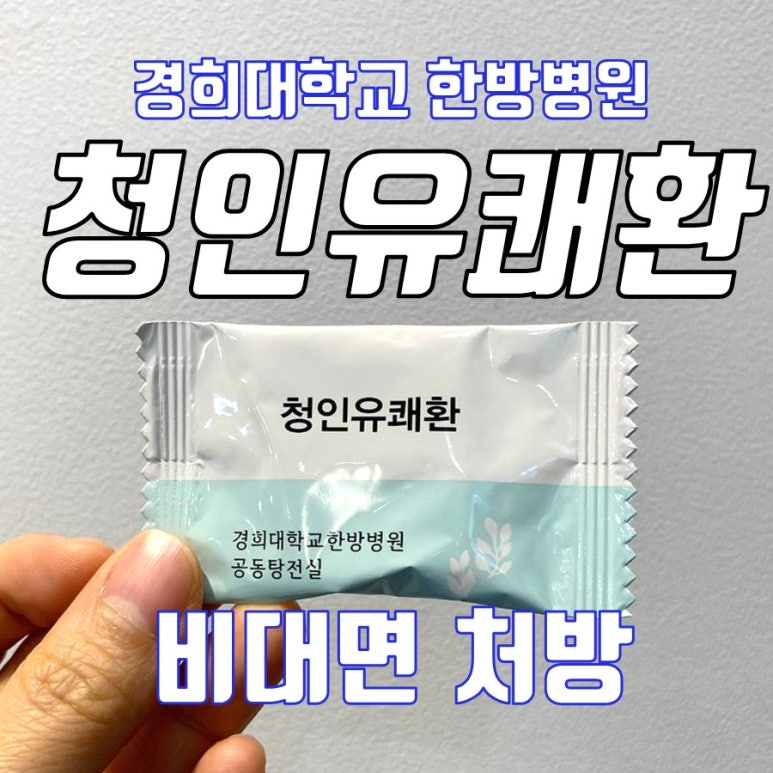 경희대 청인유쾌환 비대면처방 (비용/택배 안내)